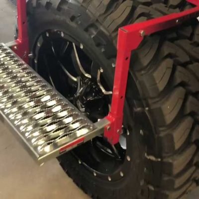 Using a Truck Tire Step