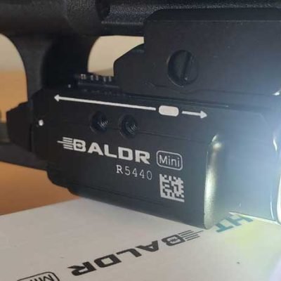 How long does Baldr Mini laser tactical light last and its working principles?