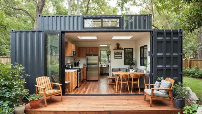 How to Build an Outdoor Workshop with a Shipping Container - BrazenDenver