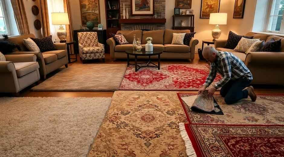 Texture-Heavy Living Room Rugs Are Making A Serious Comeback This Winter!